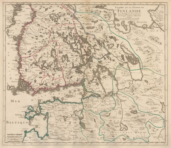 Georges-Louis Le Rouge, Southern Finland & Estonia, 1742