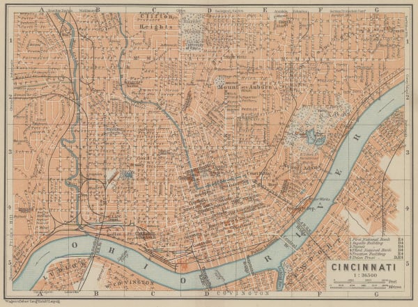 Karl Baedeker, Cincinnati, 1909