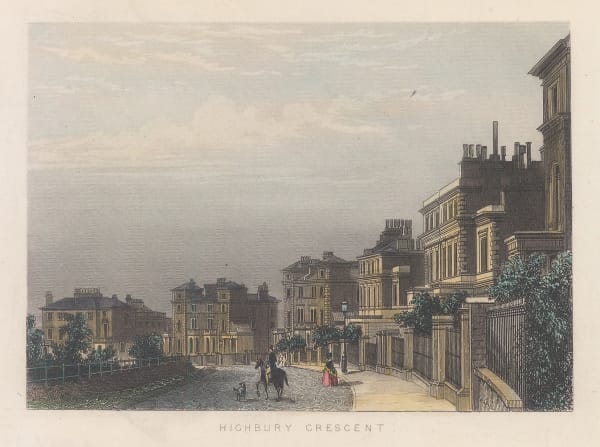 John Tallis, London - Highbury Crescent, 1851