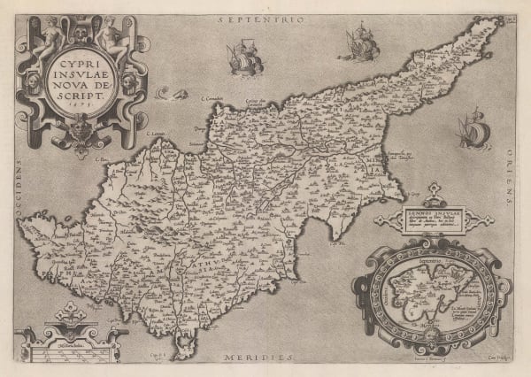 Abraham Ortelius, Cyprus, 1598
