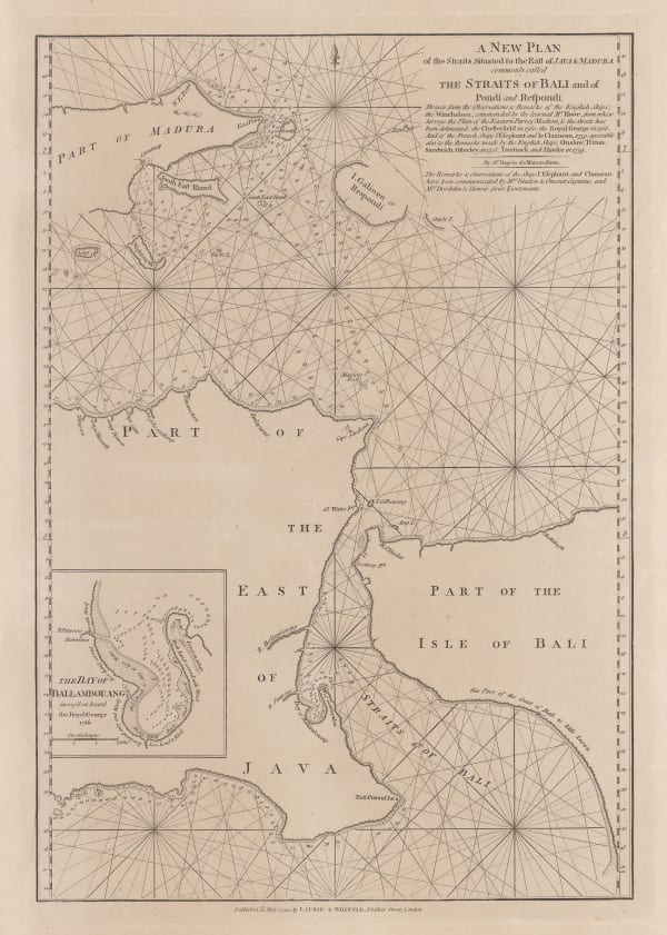 Laurie & Whittle, Bali Strait, 1794