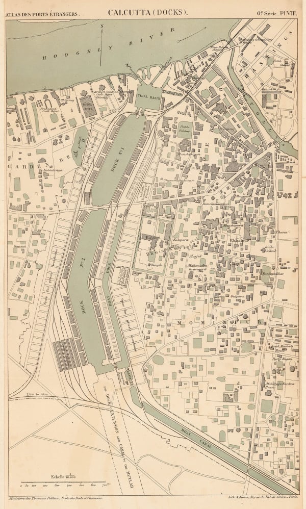 A. Simon, Port of Kolkata (Calcutta), 1884