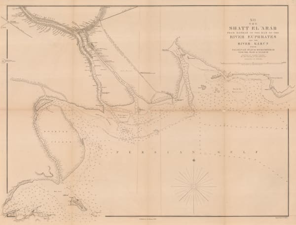 Lt. Col. Francis Rawdon Chesney, The Shatt el-Arab from Basrah to the Bar of the River Euphrates and the River Karun, 1849