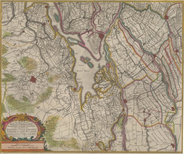 Henricus Hondius, Nationaal Park De Biesbosch and neighbouring regions, 1636