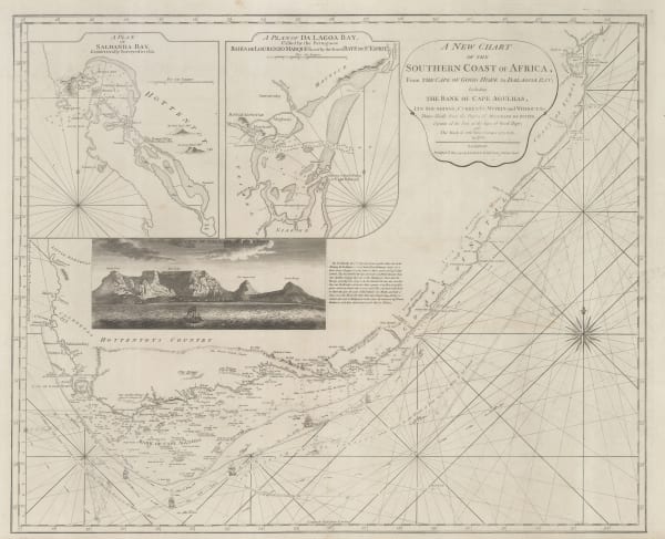 Laurie & Whittle, A New Chart of the Southern Coast of Africa, 1794