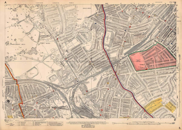Ordnance Survey, Parliament Hill Fields and Tufnell Park, 1936 c.