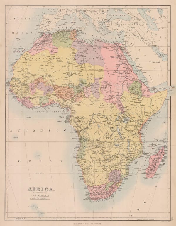 A. & C. Black, Africa, 1884
