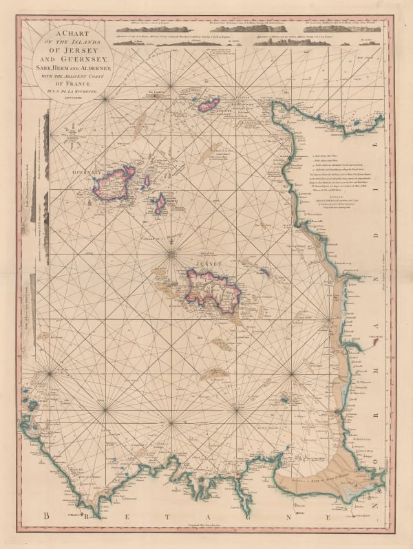 William Faden, Chart of the Channel Islands, 1781