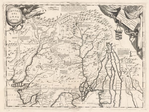 Vincenzo Coronelli, Impero Del Gran Mogol, 1692 c.