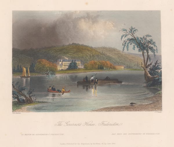 William Bartlett, New Brunswick - Fredericton, Governor's House, 1840