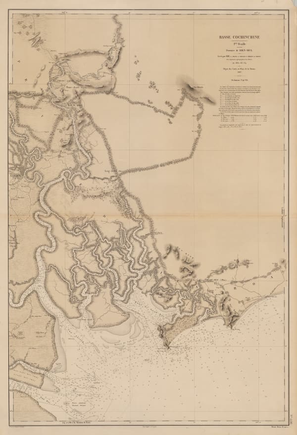 L. Manen, Ho Chi Minh City (Saigon) and Saigon river delta, 1867
