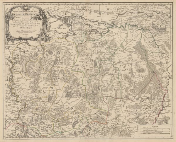 Robert de Vaugondy, Duchy of Brabant, 1752