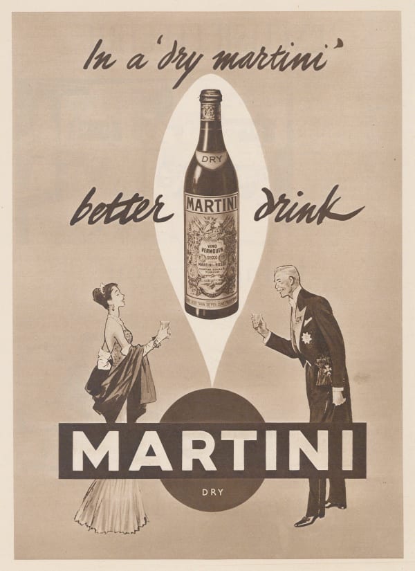Illustrated London News (ILN), Vermouth - In a Dry Martini, 1954