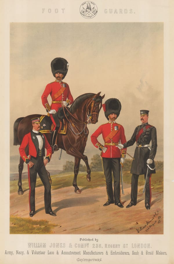 William Jones & Co., British Army - Uniforms, Foot Guards, 1886 c.