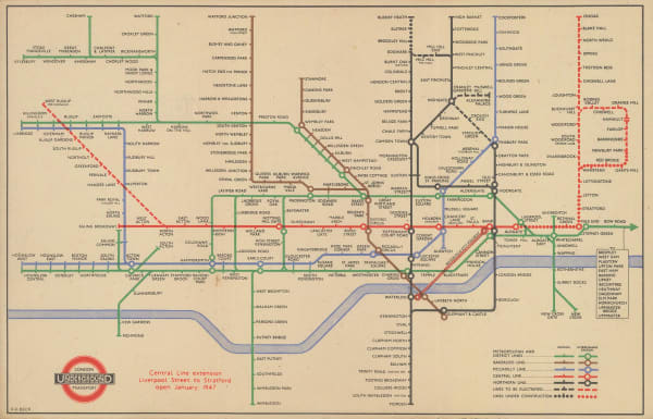 Harry Beck, London Underground Map, 1946