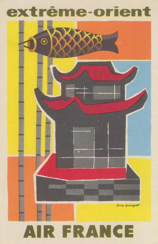 Air France, Air France Postcard - Extrême-Orient, 1956 (c.)