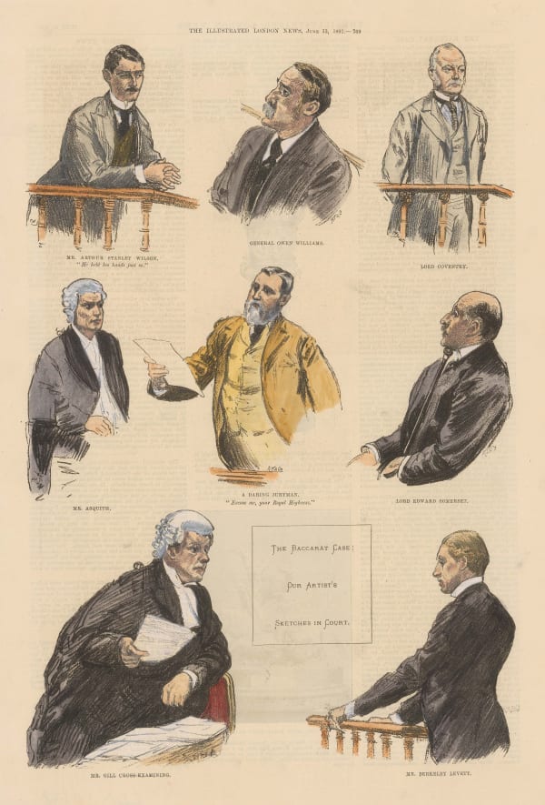 Illustrated London News (ILN), London - Law Court Scetches, 1891
