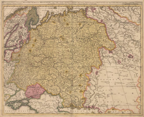 Gerhard Valk, European Russia, 1720 c.