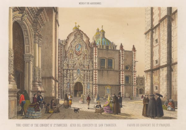 Casimiro Castro, Mexico - Mexico City , Convent of St. Francisco, 1857