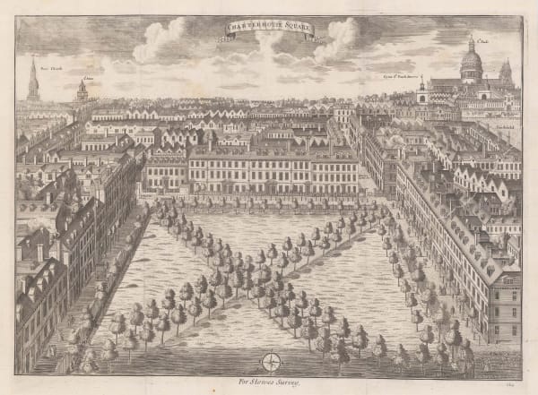 John Stow, London - Charterhouse Square, 1755