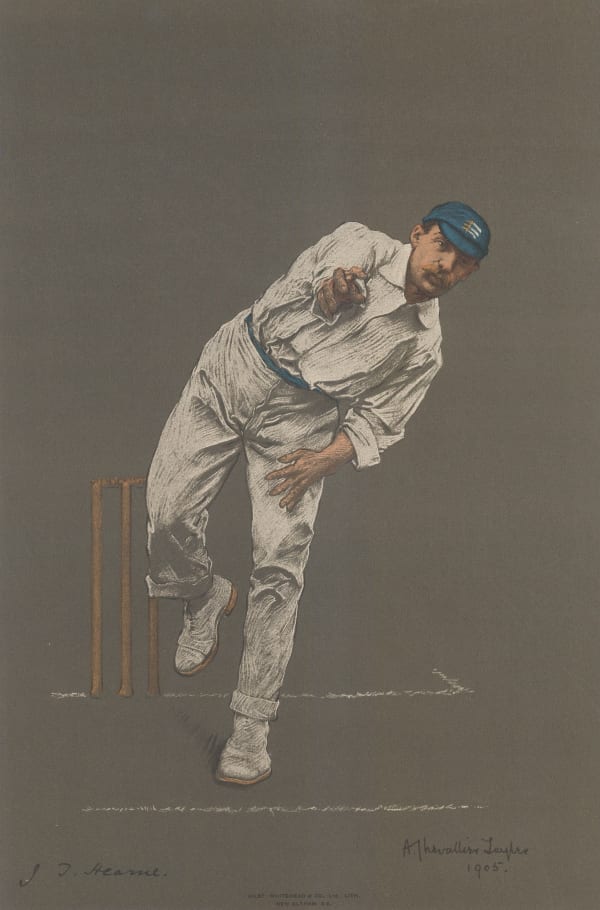 Albert Tayler, Cricket - Portrait, John Thomas Hearne, 1905