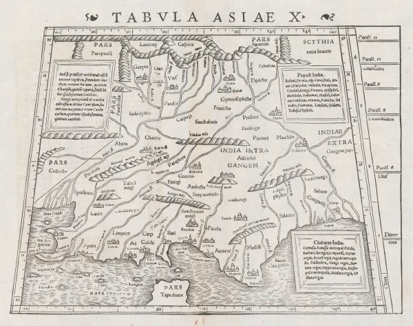 Sebastian Münster, India, 1545