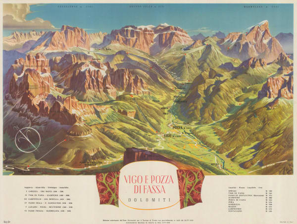 Trento Tourism Dept., The Dolomites, 1956