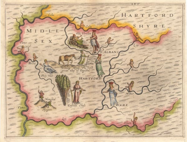 Michael Drayton, Middlesex & Hertfordshire, 1612