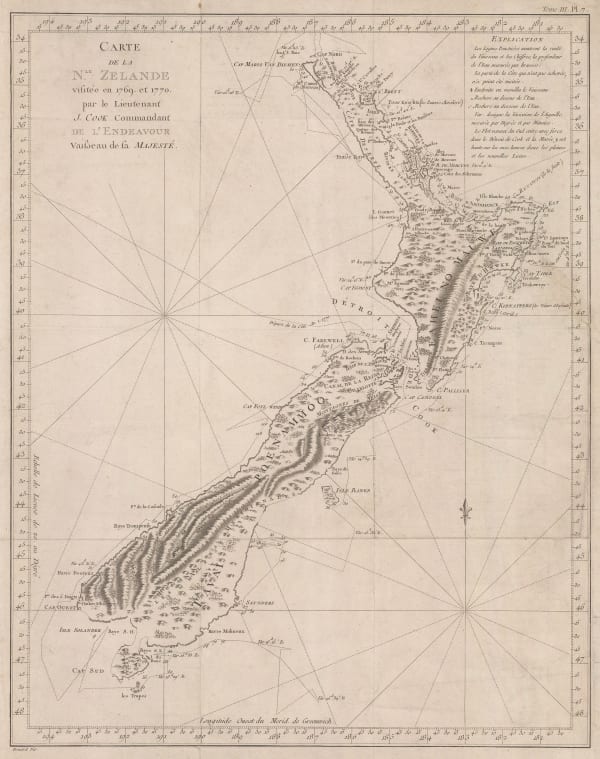 Capt. James Cook, New Zealand, 1774
