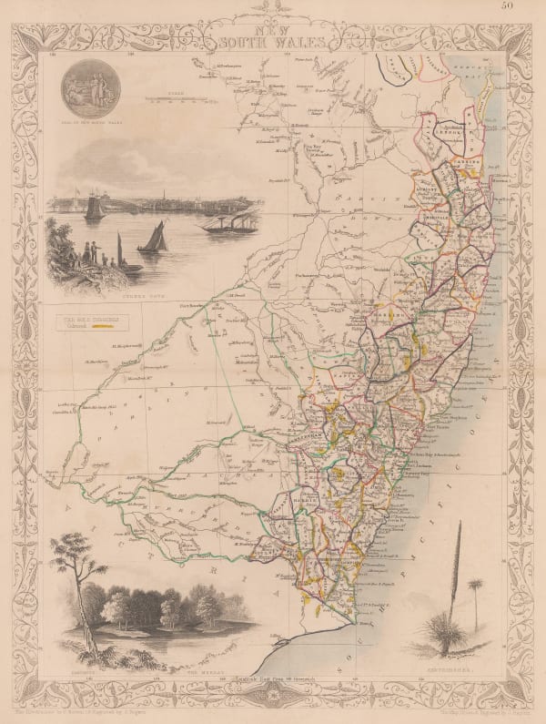 John Tallis, New South Wales, 1851