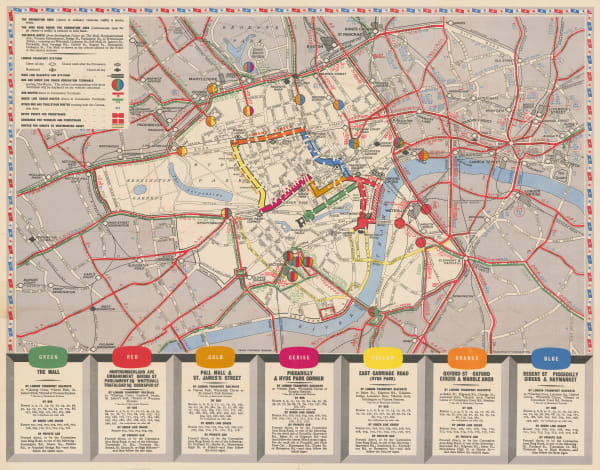 Geographia Ltd., Queen Elizabeth II's Coronation Route, 1953