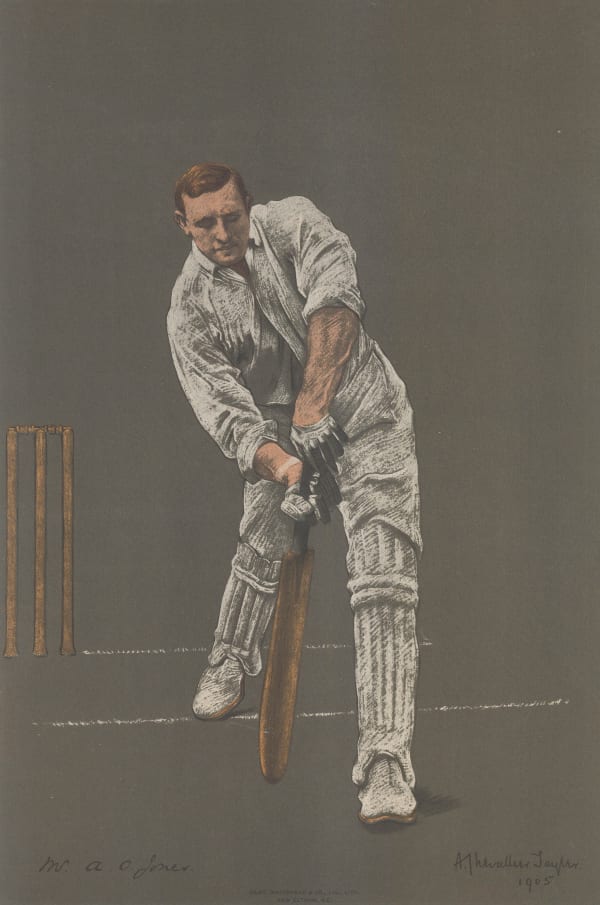 Albert Tayler, Cricket - Portrait, Arthur Owen Jones, 1905