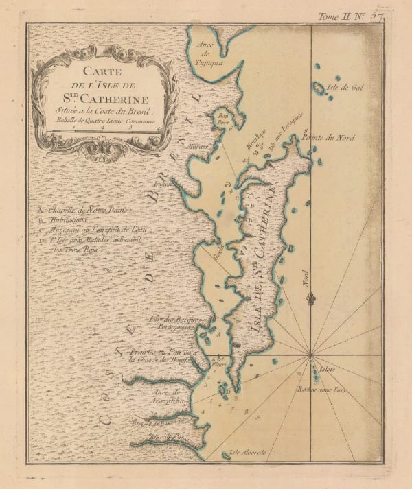 Jacques-Nicolas Bellin, Santa Catarina Island, 1764