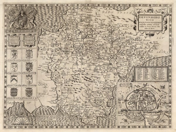John Speed, Devonshire, 1614