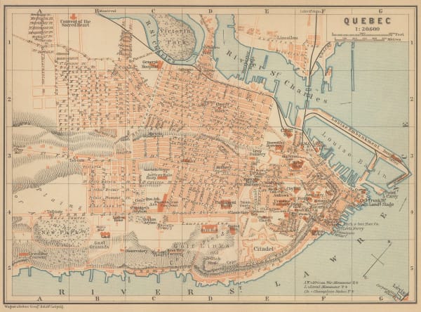 Karl Baedeker, Quebec City, 1905 c.