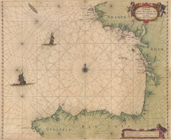 Abraham Goos, The Bay of Biscay, 1670 c.