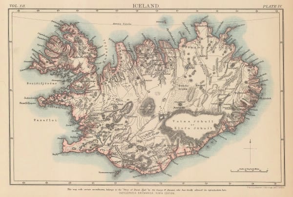 W. & A.K. Johnston, Iceland, 1880 c.