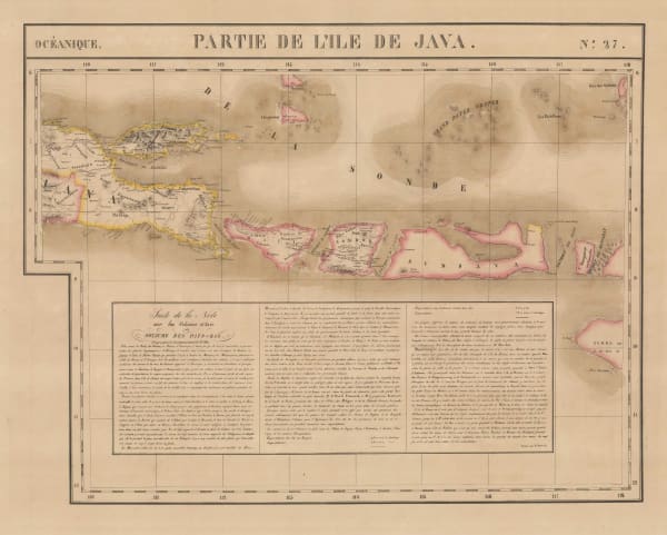 Philippe Vandermaelen, Java, Bali and Lombok, 1827