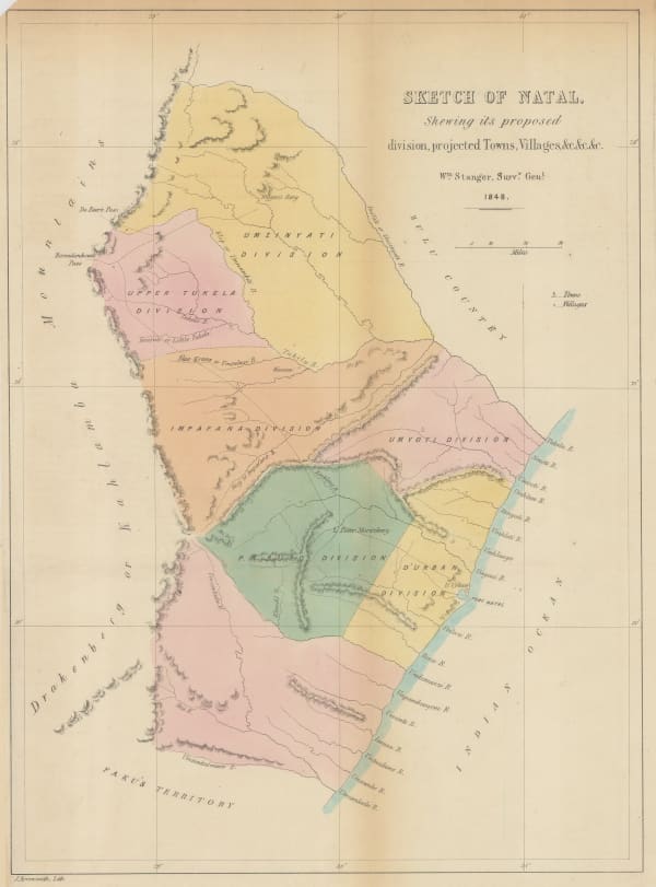 John Arrowsmith, Sketch of Natal, 1848