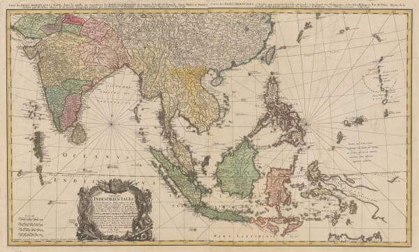 Homann Heirs, India and Southeast Asia, 1748