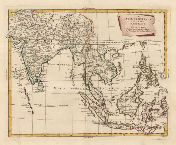 Antonio Zatta, India and Southeast Asia, 1784