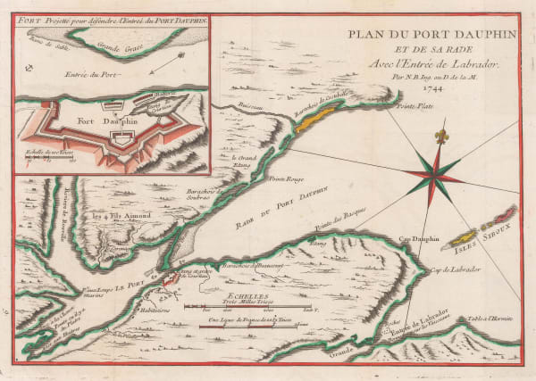 Jacques-Nicolas Bellin, Englishtown and St. Ann's Bay , 1744