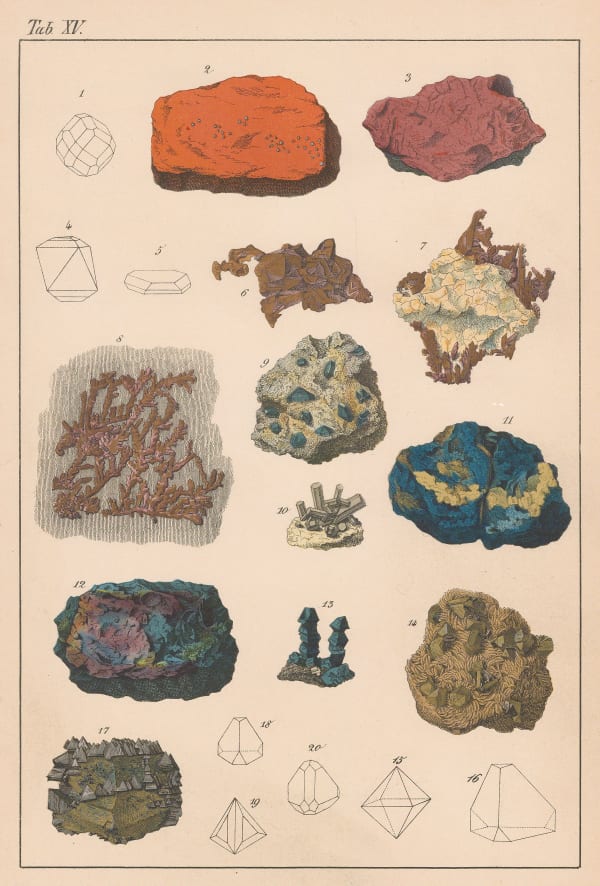 Johann Gottlob von Kurr, Geology - Mercury and Copper, 1884