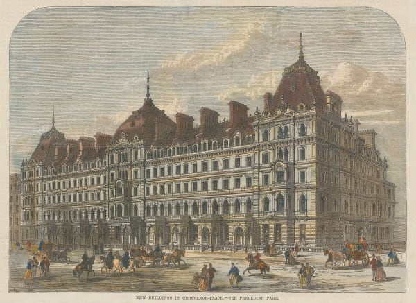 Illustrated London News (ILN), London - Grosvenor Place, 1868
