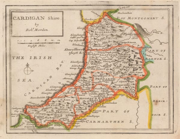 Robert Morden, Cardigan Shire, 1708