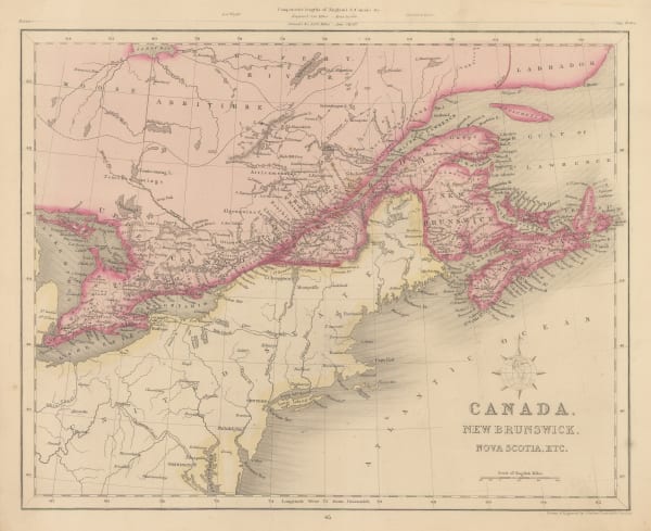 Joshua Archer, Canada, New Brunswick, Nova Scotia etc., 1850 c.