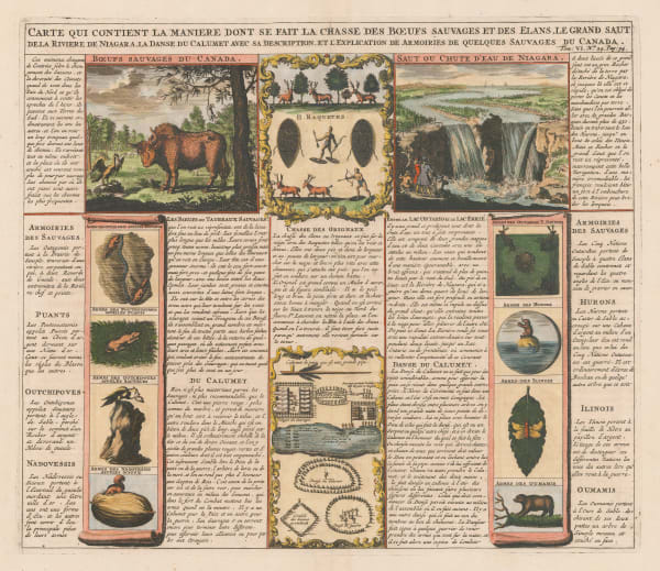 Henri Chatelain, Ontario - Niagara Falls, Buffalo and Elk hunting, 1719