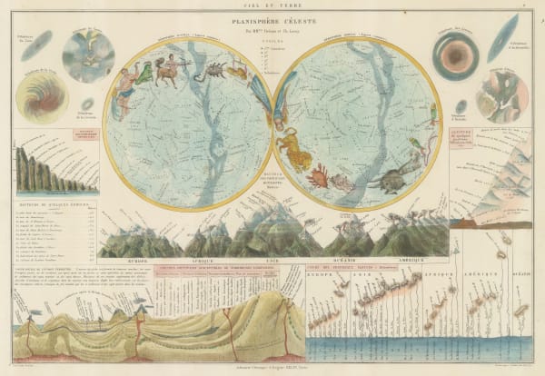 Eugene Belin, Ciel et Terre, 1850 c.