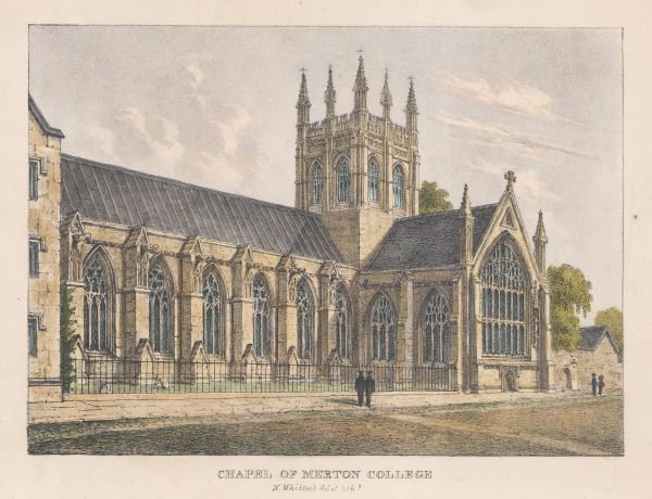 Nathaniel Whittock, Oxford University - Merton College, 1850