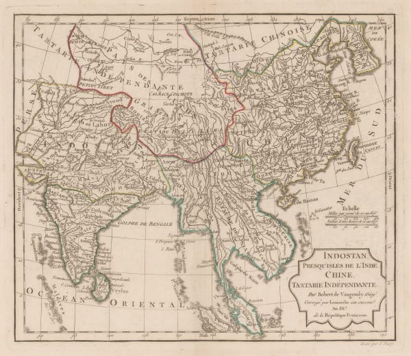 Charles Francois Delamarche, India and Southeast Asia, 1795